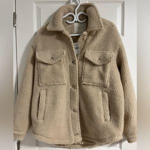 BNWT AE Teddy Bear Shacket (oversized fit)